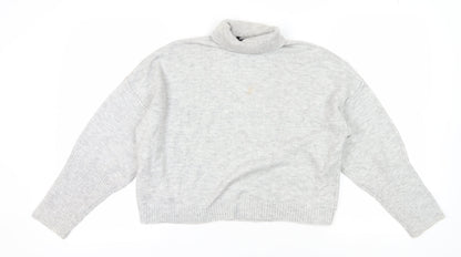 Womens UK Size 6/8 Missguided Grey Pullover Jumper