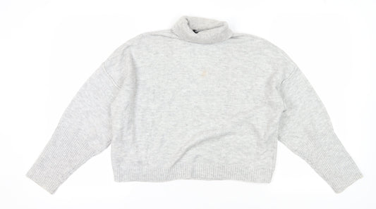 Womens UK Size 6/8 Missguided Grey Pullover Jumper