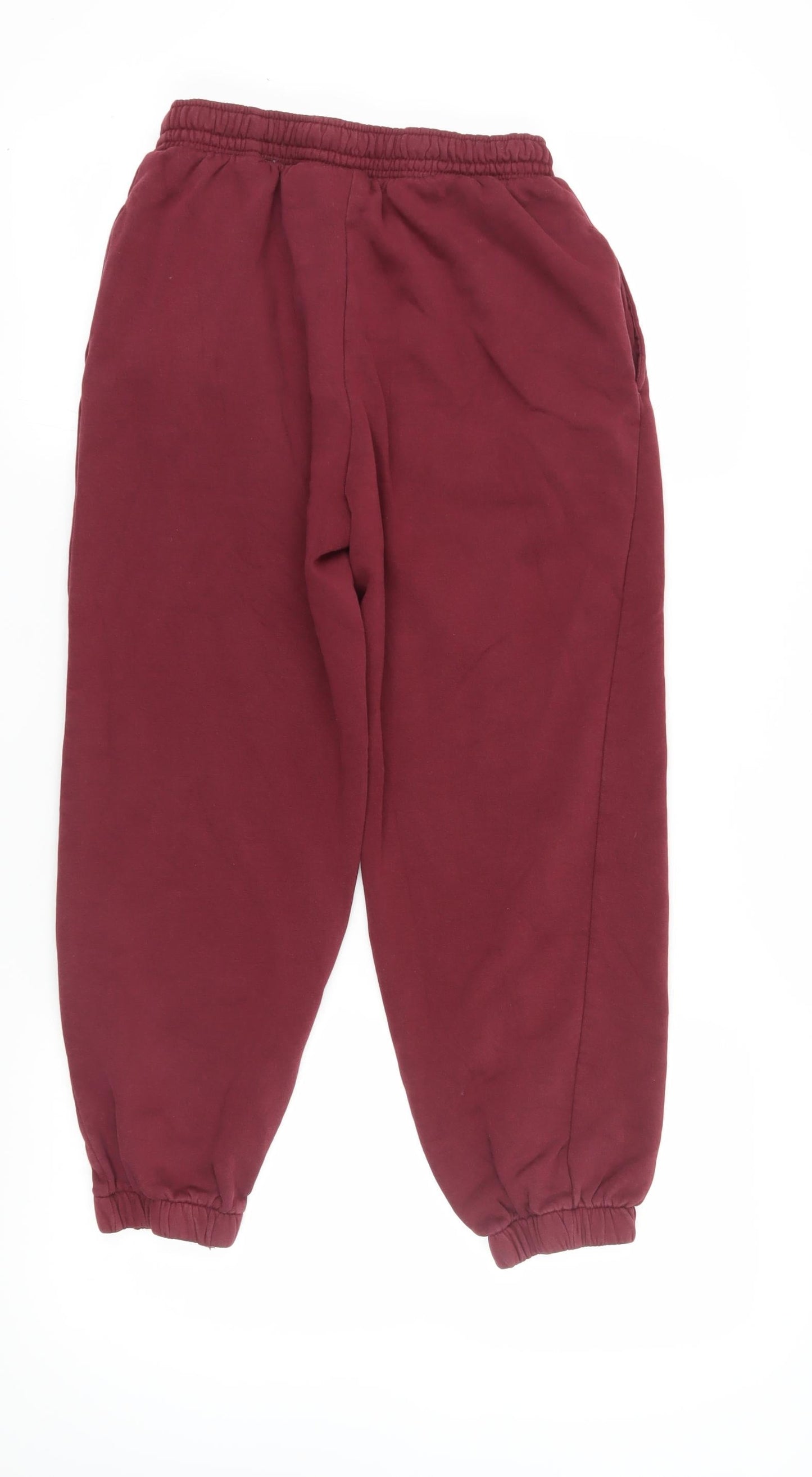 Womens UK Size S H&M Relaxed Fit Jogger Red Trousers