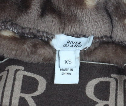 River Island Women's Brown Jogger Trousers XS