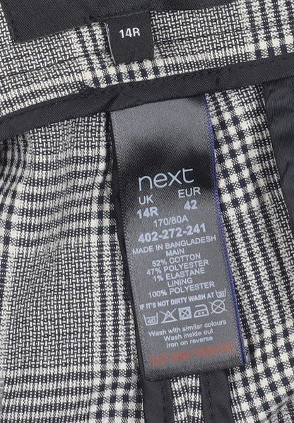 Womens UK Size 14 NEXT Regular Fit Cropped Grey Trousers