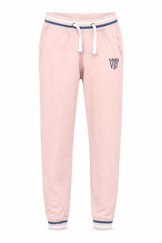 Front view of Varsity Team Pink Jogger Trousers S unisex