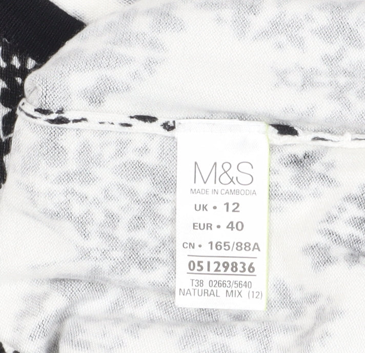 Womens UK Size 12 Marks and Spencer Black Cardigan Jumper