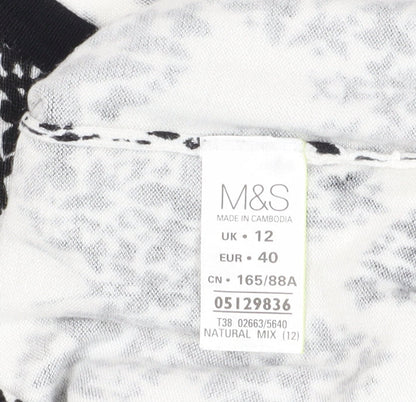 Womens UK Size 12 Marks and Spencer Black Cardigan Jumper