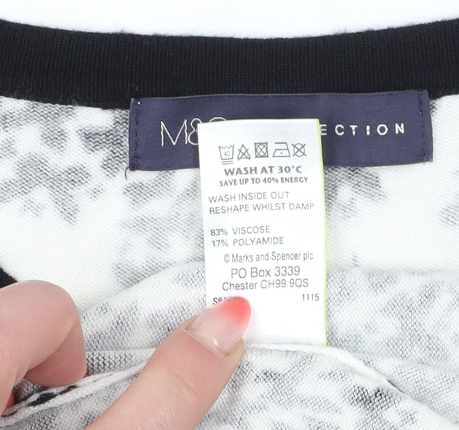 Womens UK Size 12 Marks and Spencer Black Cardigan Jumper