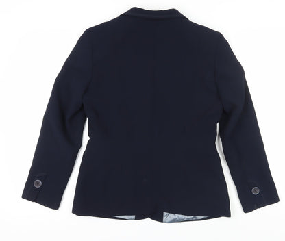 Busy Women's Blue Classic Blazer, Size 12