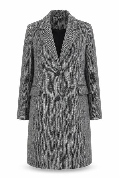Womens UK Size 8 Bershka Grey Overcoat