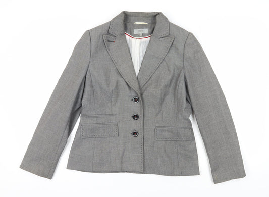 Marks and Spencer Women's Grey Suit Jacket Size 14