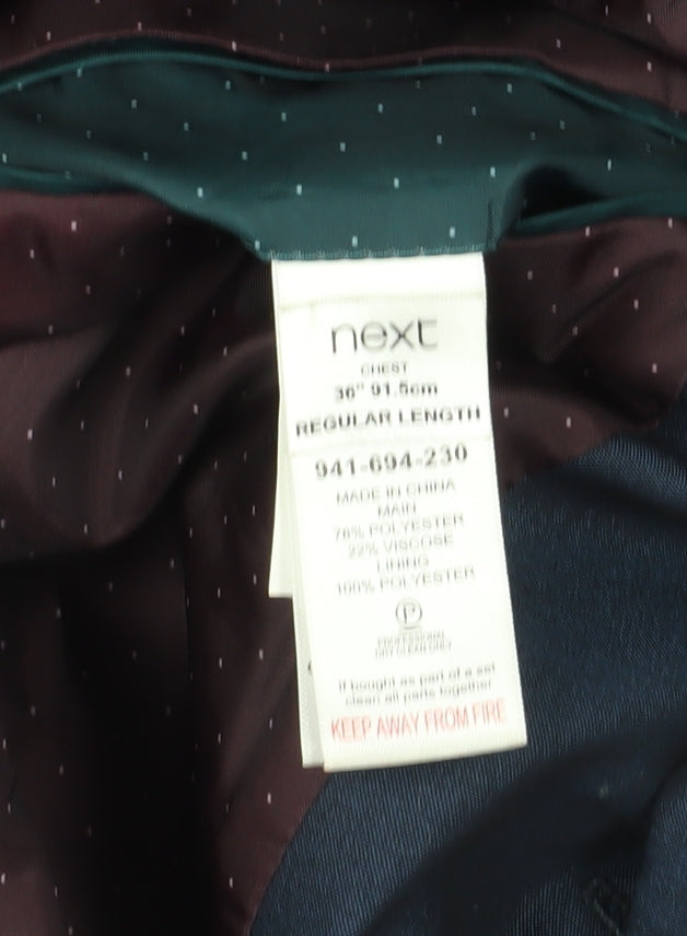 Mens UK Size 36 NEXT Regular Blue Suit Jacket