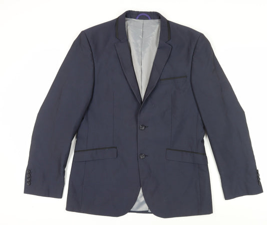 Mens UK Size 40 Burton Regular Blue Suit Jacket