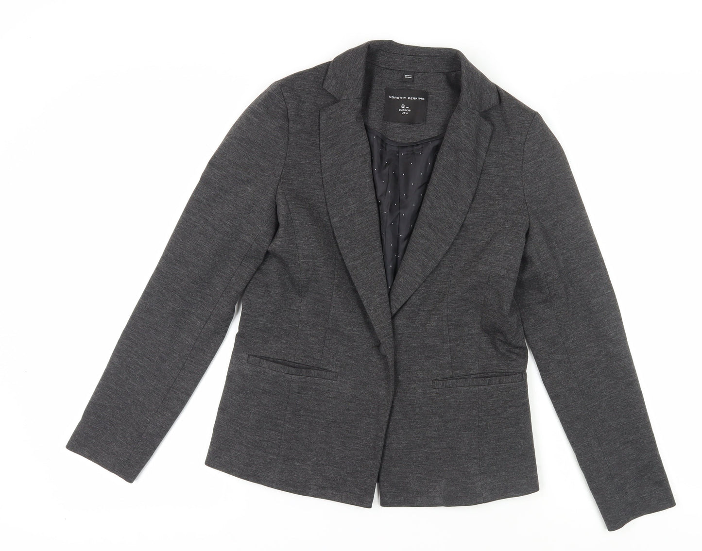 Dorothy Perkins Grey Women's Blazer Size 8