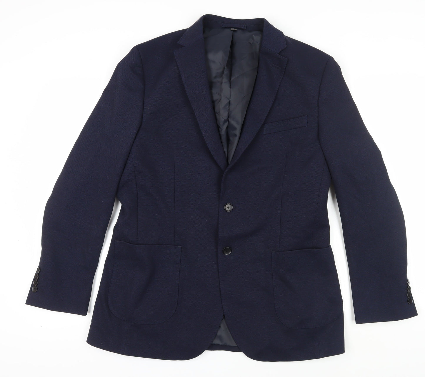 Mens UK Size 42 Marks and Spencer Regular Blue Suit Jacket