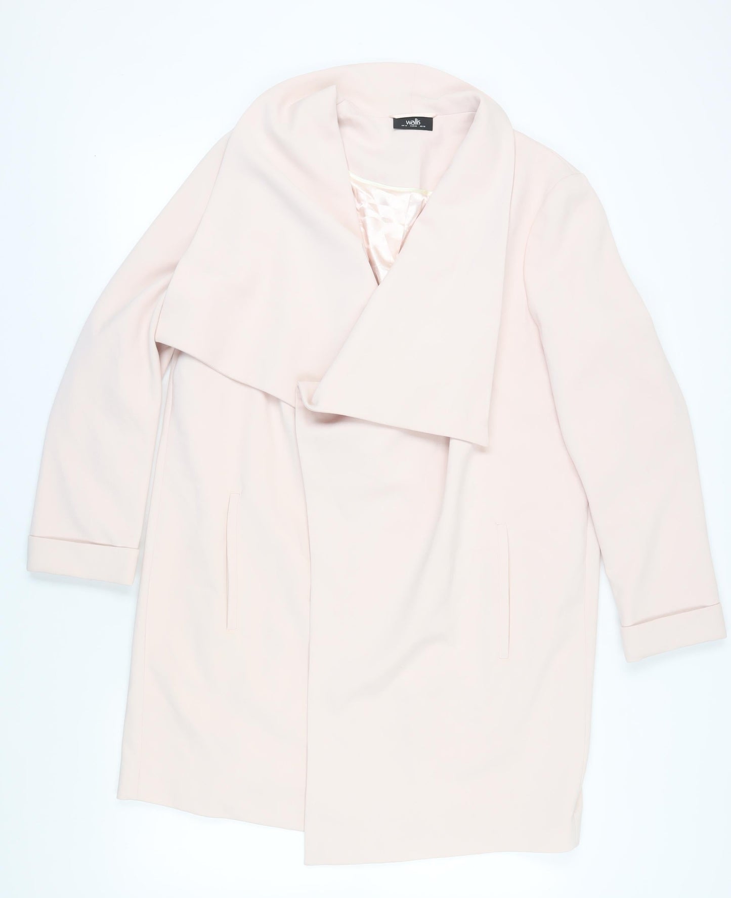 Womens UK Size 18 Wallis Ivory Overcoat