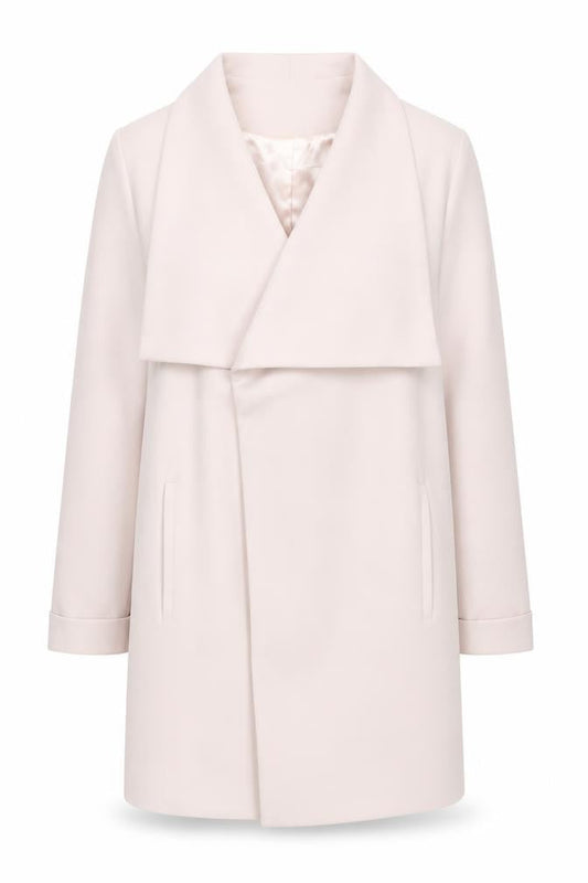Womens UK Size 18 Wallis Ivory Overcoat