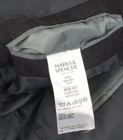 Mens UK Size 38 Marks and Spencer Regular Black Suit Jacket
