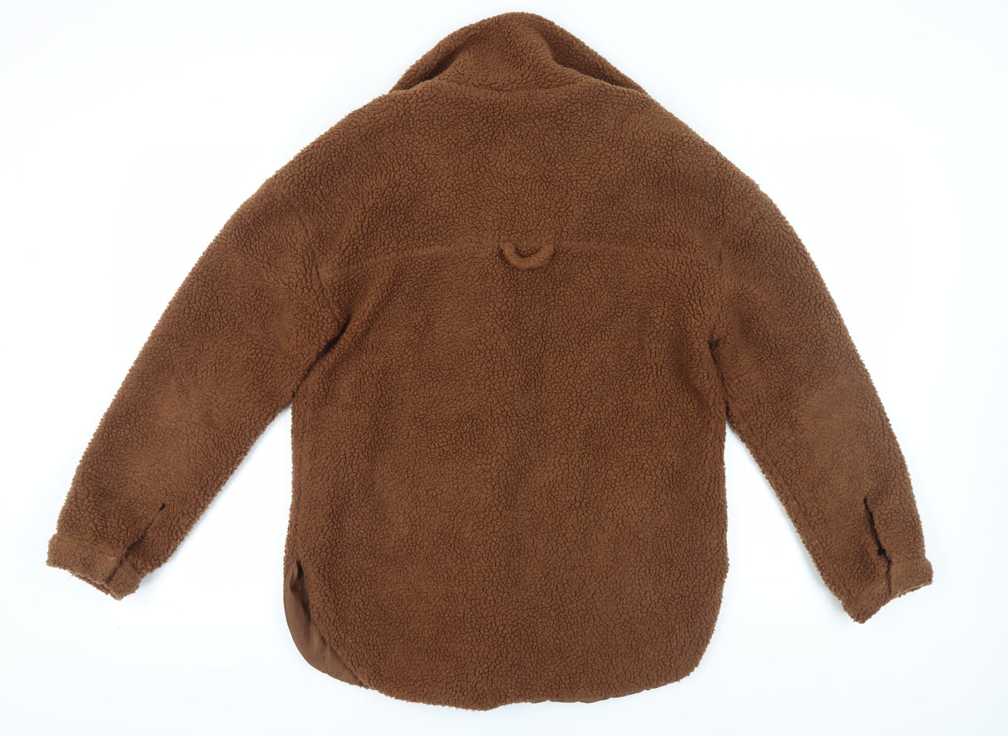 Womens UK Size 10 Brave Soul Brown Overcoat