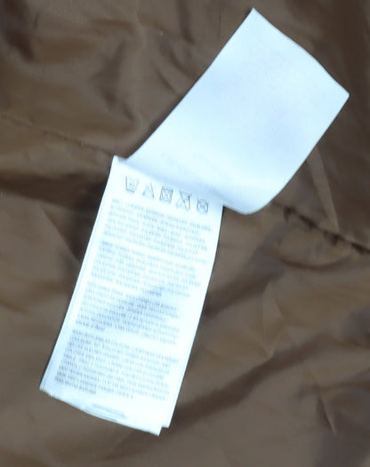 Womens UK Size 10 Brave Soul Brown Overcoat