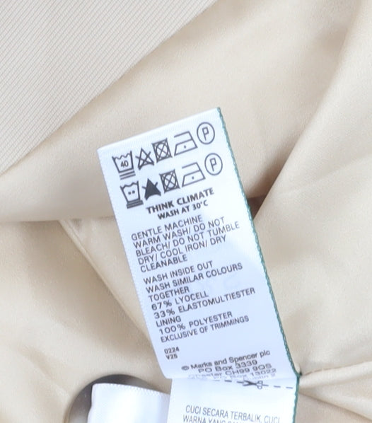 Marks and Spencer Beige Suit Jacket Women’s Size 8