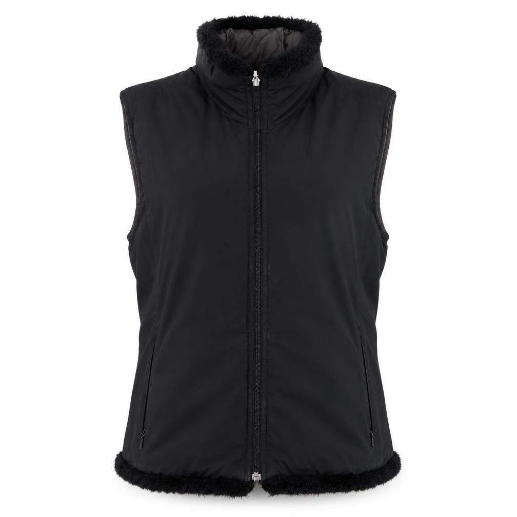 Per Una Women's Black Nylon Sleeveless Waistcoat M
