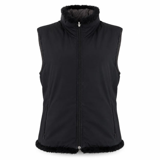 Per Una Women's Black Nylon Sleeveless Waistcoat M
