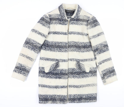 Womens UK Size 8 Warehouse Multicoloured Overcoat