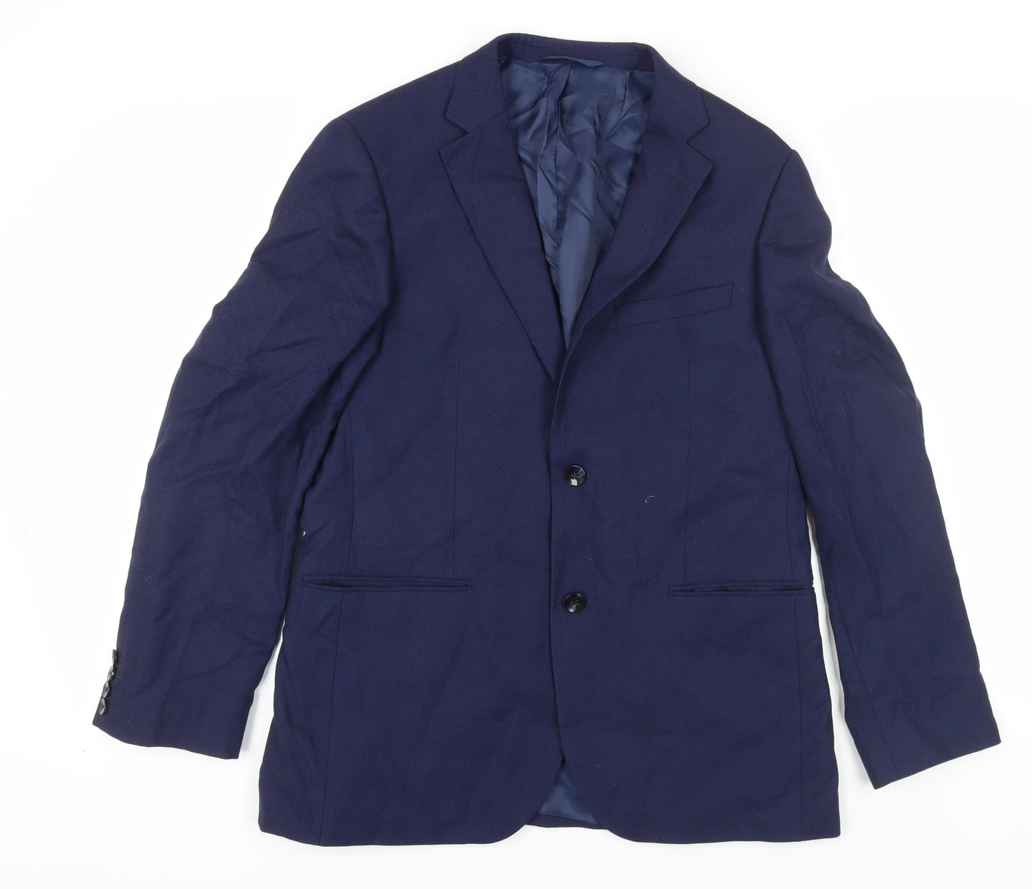 Mens UK Size 40 DKNY Regular Blue Suit Jacket