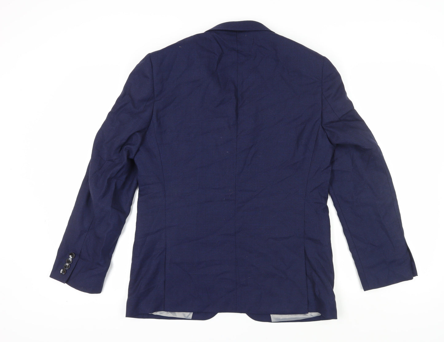 Mens UK Size 40 DKNY Regular Blue Suit Jacket
