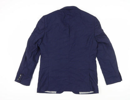 Mens UK Size 40 DKNY Regular Blue Suit Jacket