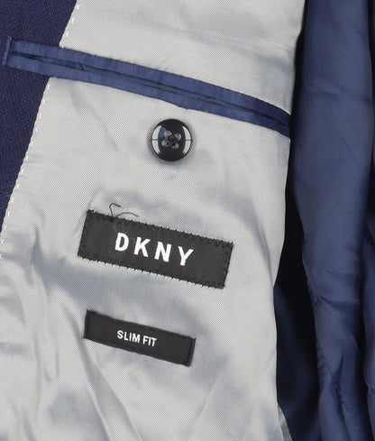 Mens UK Size 40 DKNY Regular Blue Suit Jacket
