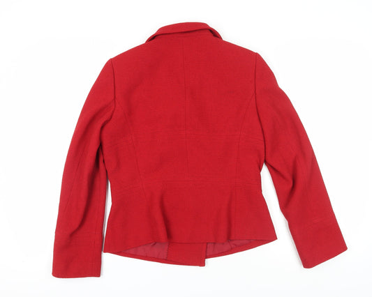 Marks and Spencer Women's Red Blazer, Size 12, Double-Breasted