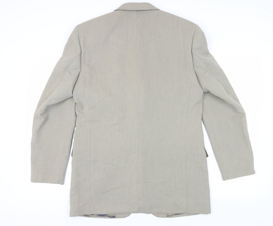 Mens UK Size 40 BHS Regular Beige Suit Jacket