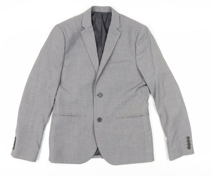 Mens UK Size 36 H&M Regular Grey Suit Jacket