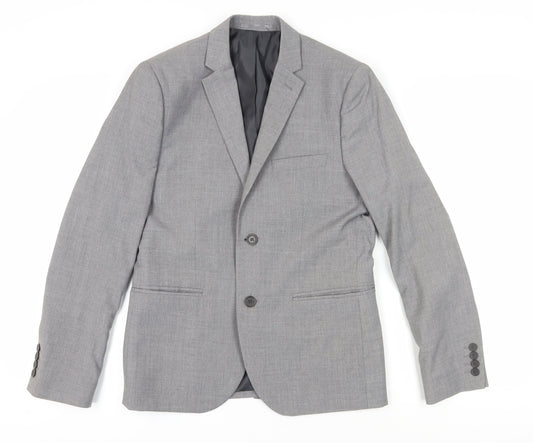 Mens UK Size 36 H&M Regular Grey Suit Jacket