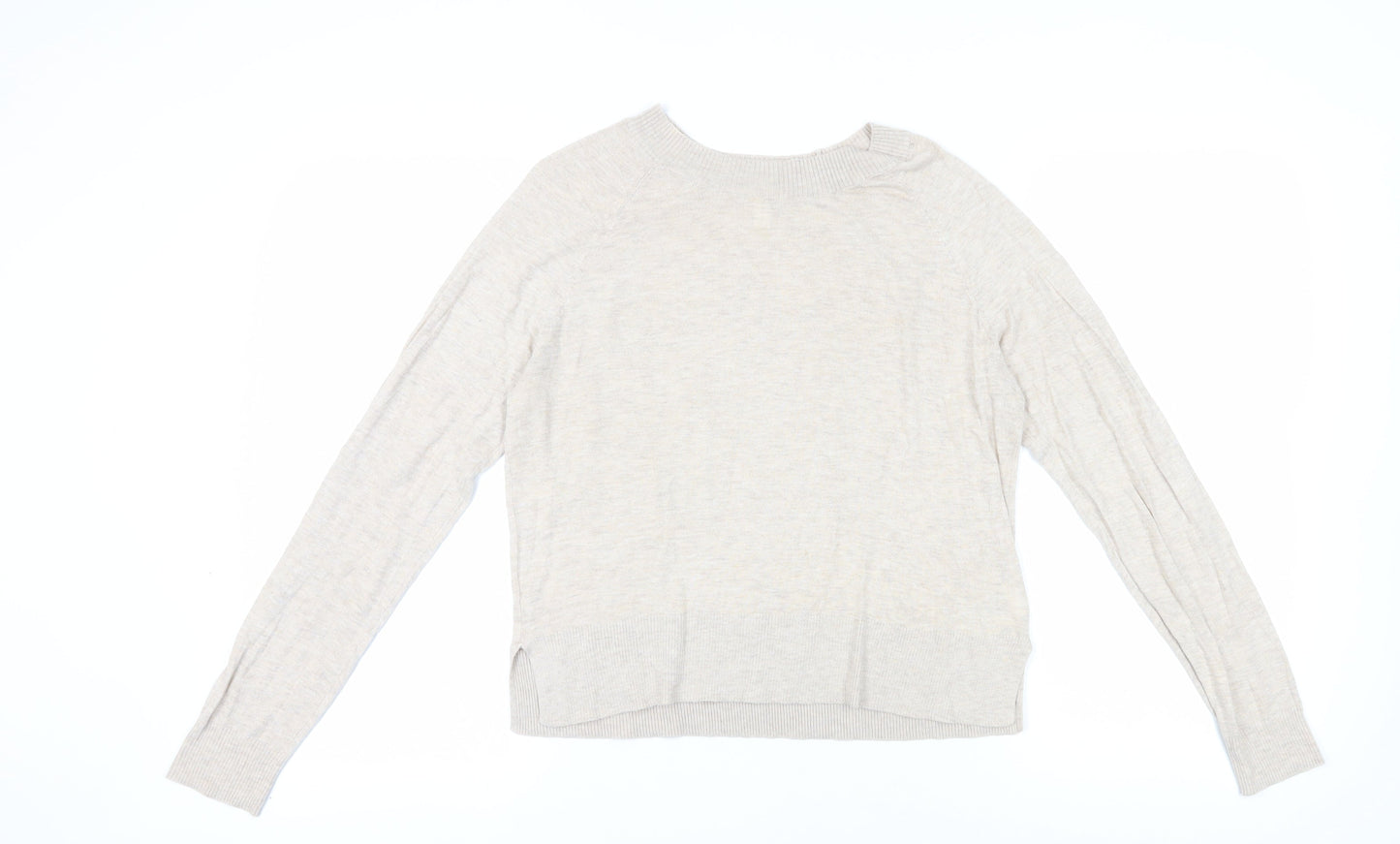 Womens UK Size M H&M Beige Pullover Jumper
