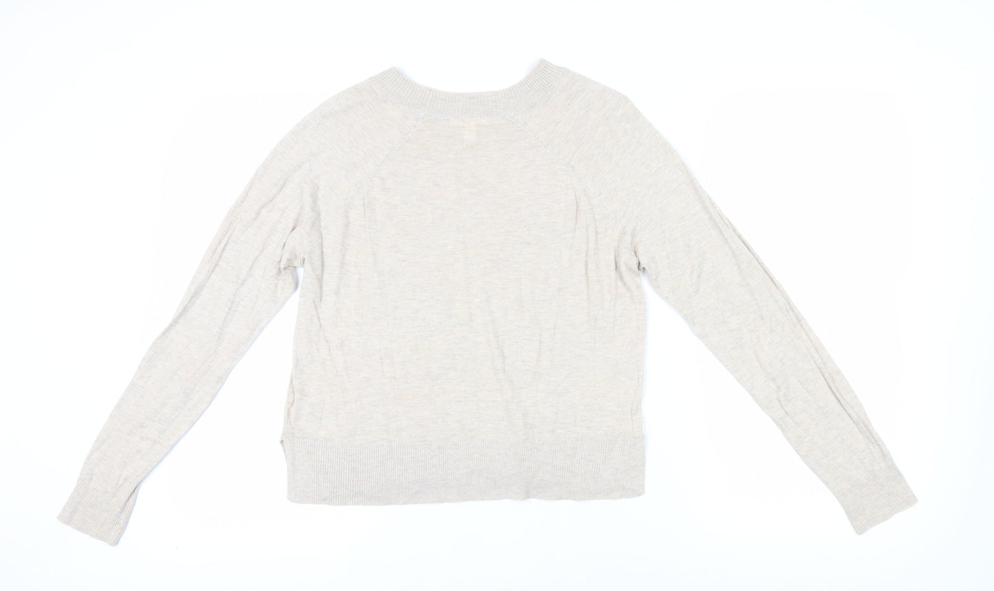Womens UK Size M H&M Beige Pullover Jumper
