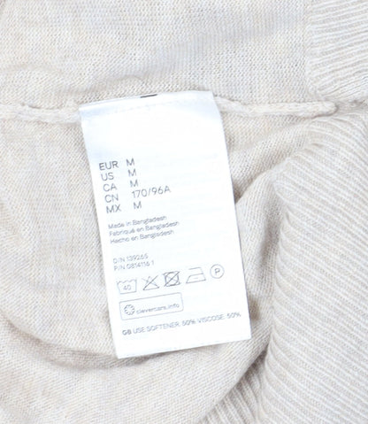Womens UK Size M H&M Beige Pullover Jumper