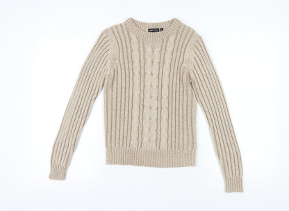 Womens UK Size 12 Brave Soul Beige Jumper Jumper