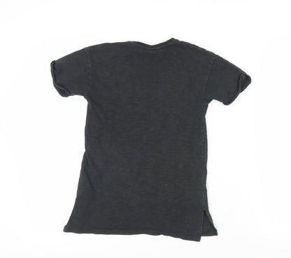 Zara Girls Black Tinker Bell Graphic T-Shirt Size 122