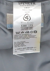Mens UK Size 40 Marks and Spencer Regular Grey Suit Jacket