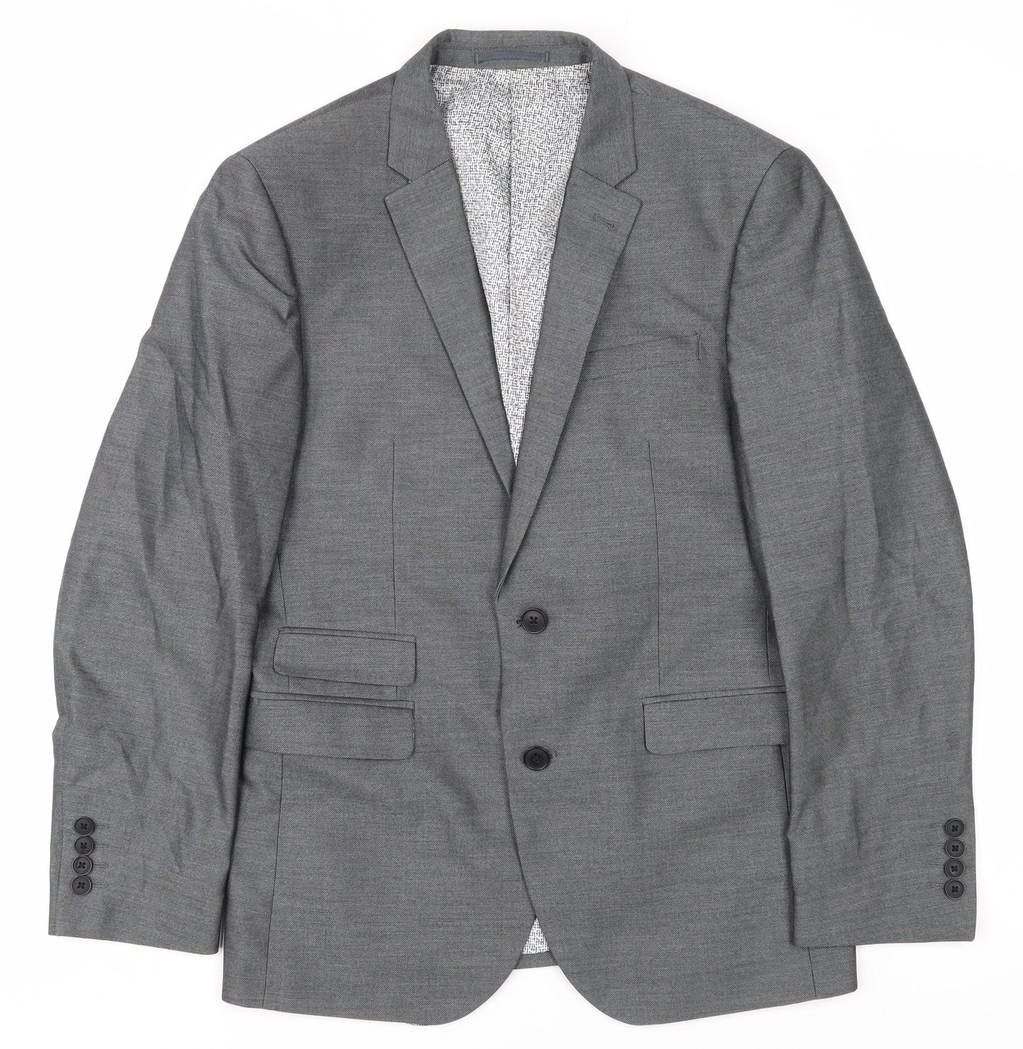 Mens UK Size 38 NEXT Regular Grey Suit Jacket