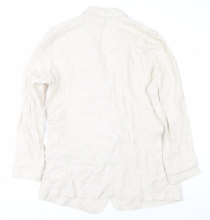 Marks and Spencer Women's Ivory Linen Blazer Size 10