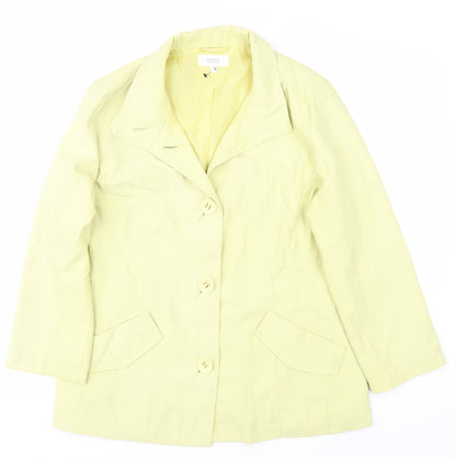 Womens UK Size 14 Marks and Spencer Yellow Basic Jacket