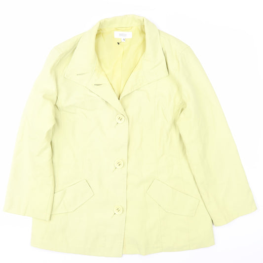 Womens UK Size 14 Marks and Spencer Yellow Basic Jacket