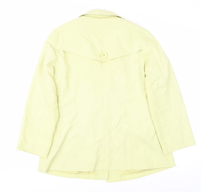 Womens UK Size 14 Marks and Spencer Yellow Basic Jacket