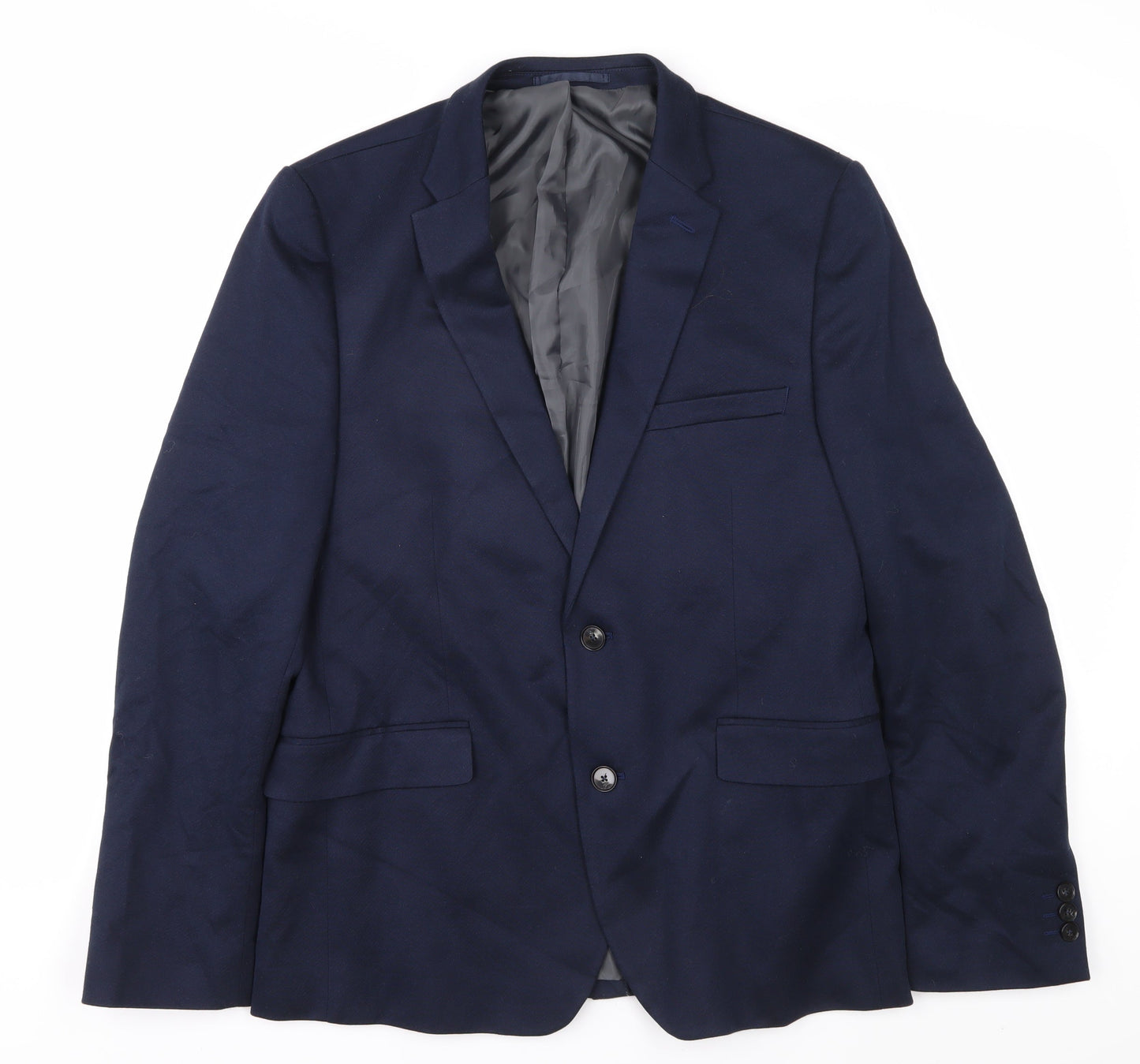Mens UK Size 42 Burton Regular Blue Suit 2 Piece