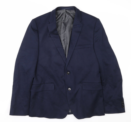 Mens UK Size 42 Burton Regular Blue Suit 2 Piece