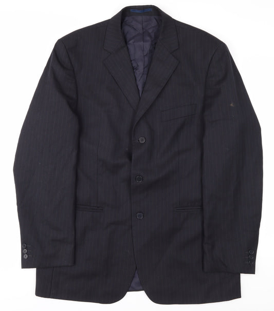 Mens UK Size 40 Sovereign Regular Black Suit Jacket