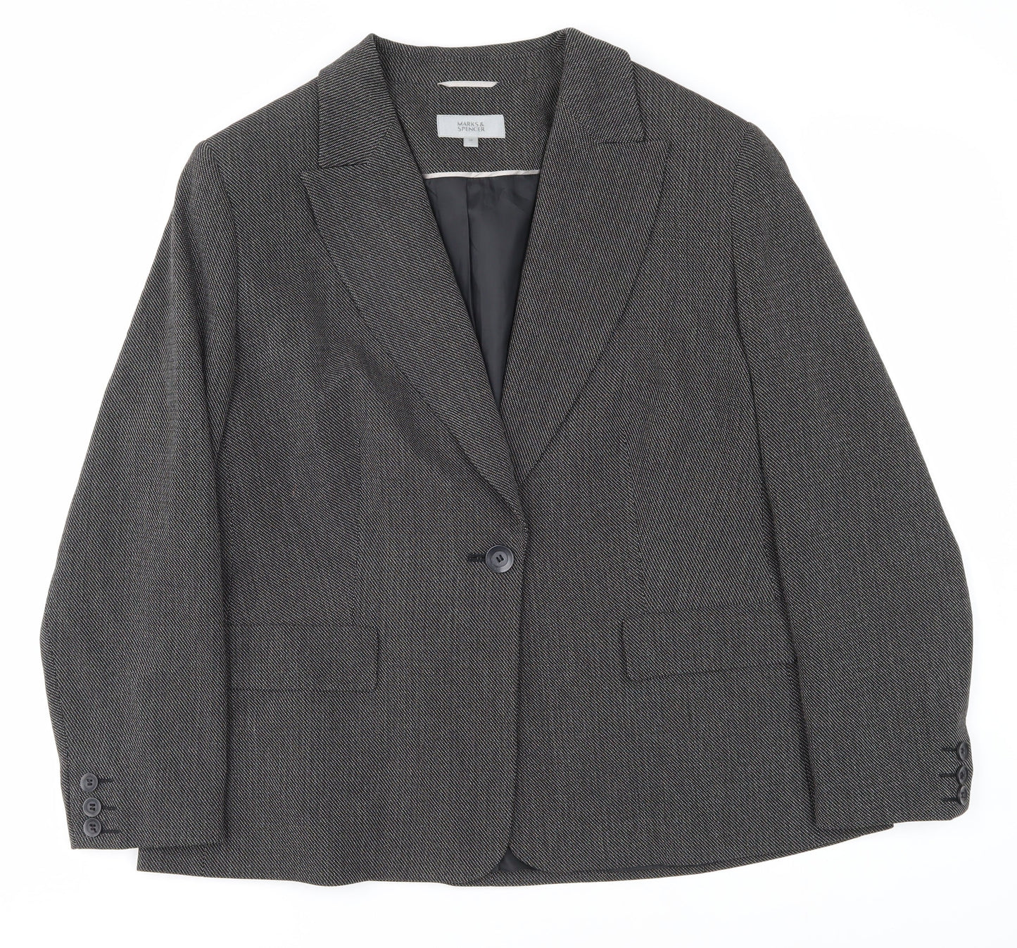 Marks and Spencer Women's Black Blazer Size 18