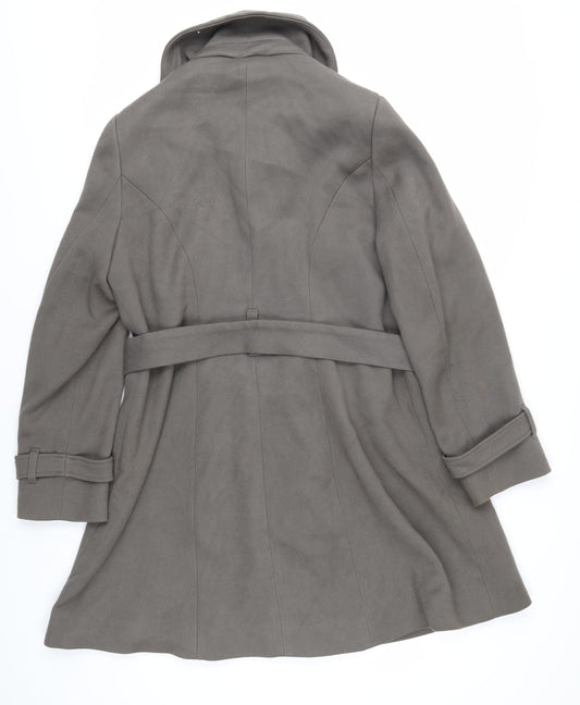Marks and Spencer Women's Khaki Trench Coat Size 14