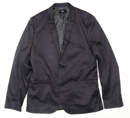 Mens UK Size 44 H&M Regular Black Suit Jacket